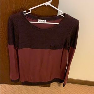 Boutique bought long sleeve maroon top